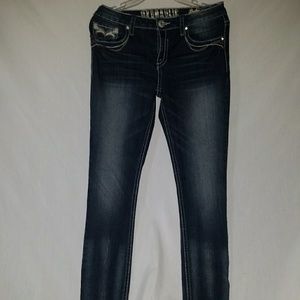 Hydraulic dark denim jeans